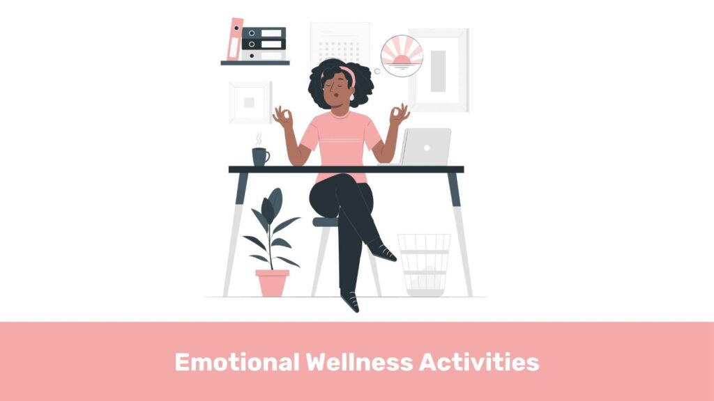 Woman reflects on her emotional wellness