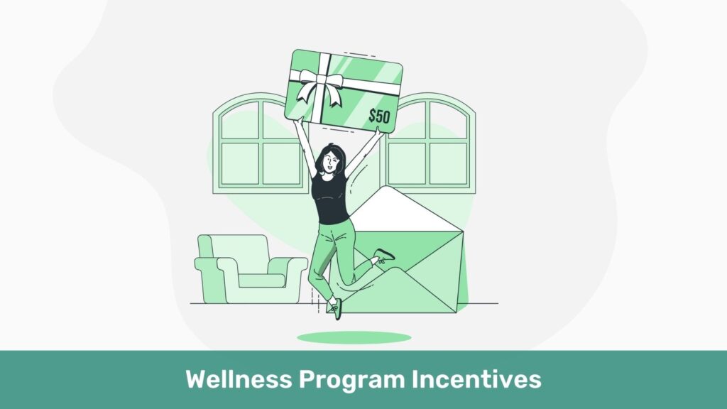 Woman enjoying Wellness Program Incentives in the form of gift card
